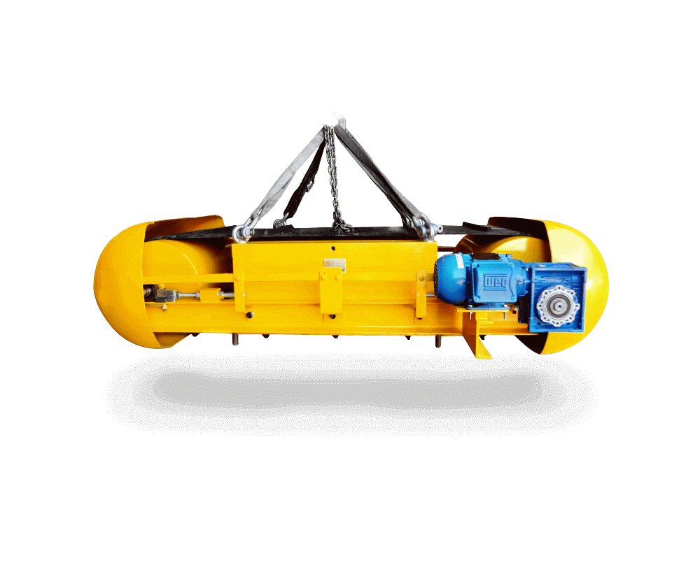 Imagem do Separador Magnético com sistema de limpeza automática